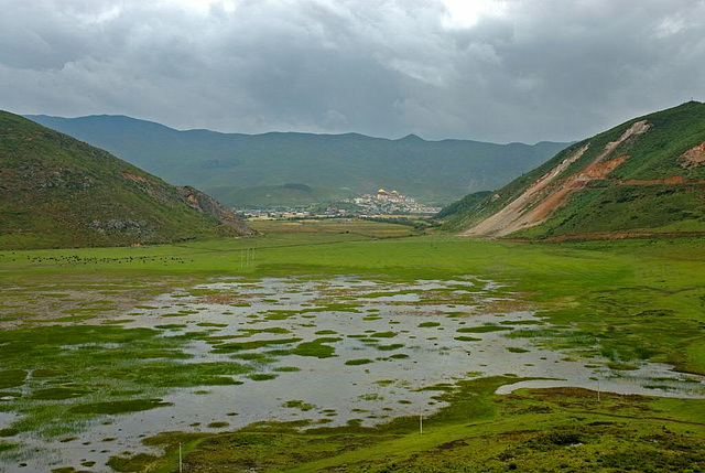 View to the big Songzanlin Monastery complex