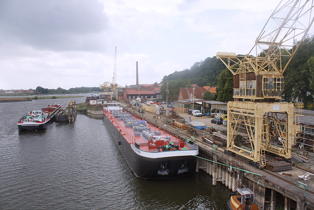 die Hitzler Werft in Lauenburg / Shipyard for river ships