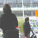 Tall Lady 6 in hammer heeled boots -  Brussels airport   /  19-10-2008 - Avec jeune homme en prime.