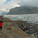 Coming closer to the Svinafellsjökull glacier