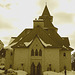 St-Benoit-du-lac celebrated abbey in Quebec, CANADA - sepia
