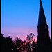 Friedenskirche Hamburg Altona im Abendlicht
