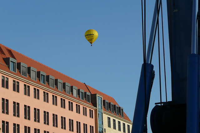 Heißluftballon - Montgolfière - über Dresden - 30.08.2008