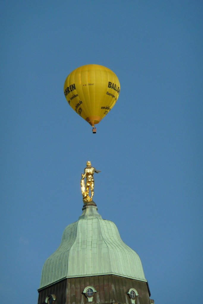 Heißluftballon - Montgolfière - über Dresden - 30.08.2008