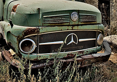 The one-eyed green Benz 1113......