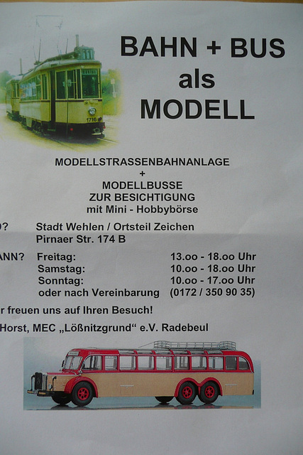 Bahn und Bus als Modell
