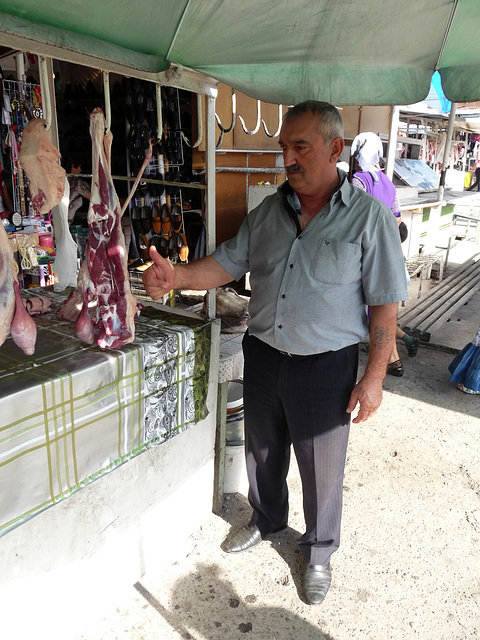 Butcher and his Stall