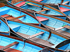 Blue boats