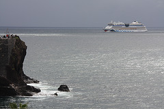 die Aida bella besucht den Hafen von Funchal