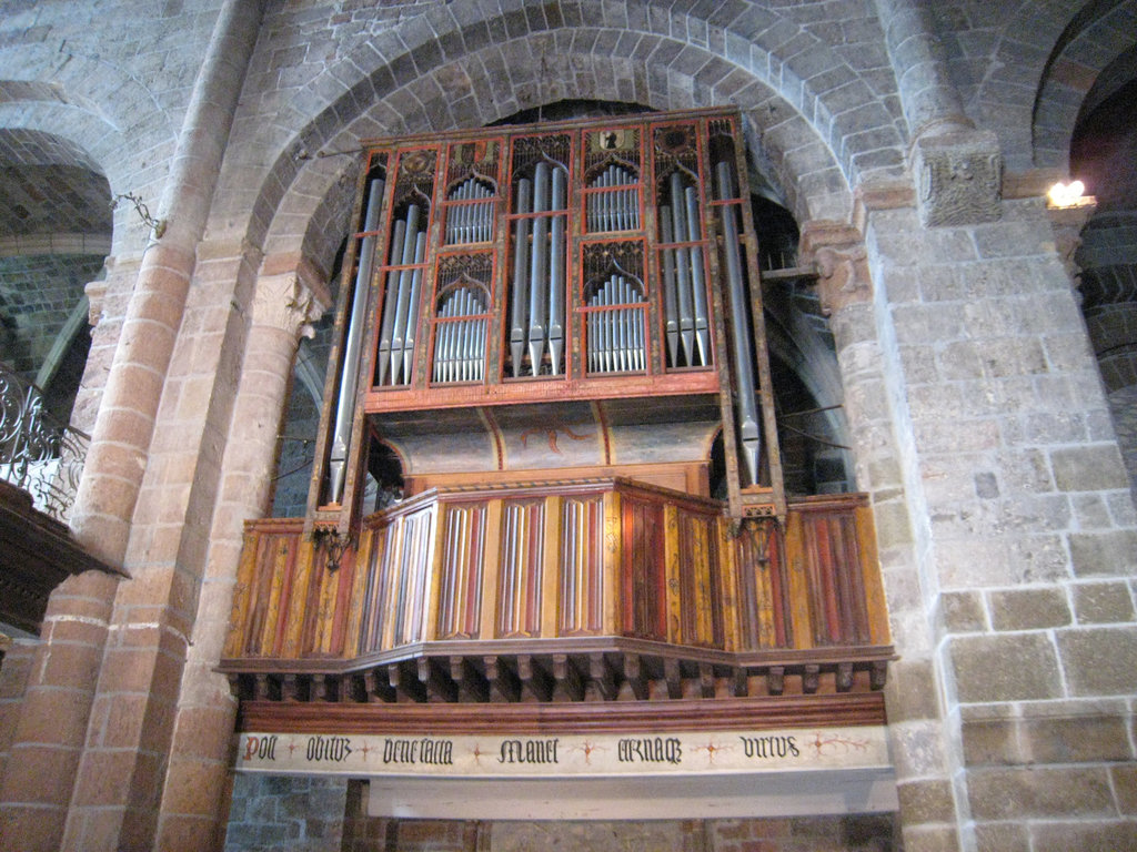 Eglise abbatiale du Monastier S/Gazeille - L'orgue