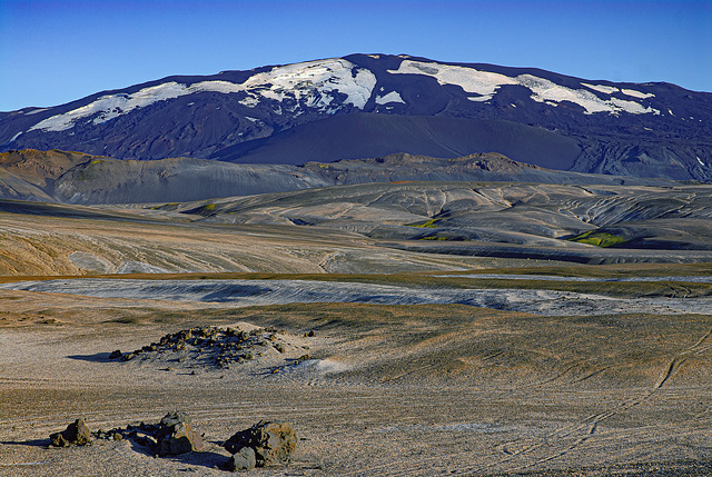 Sleeping Hekla volcano