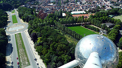 Brussels Atomium view from 3