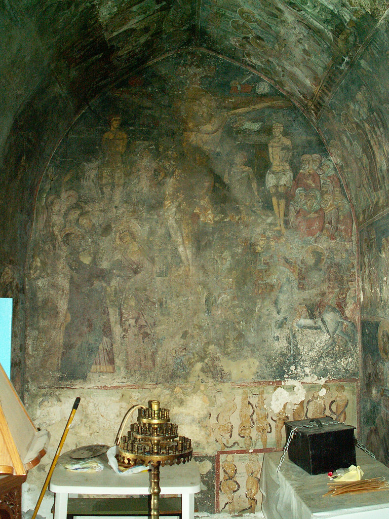 Inside a chapel