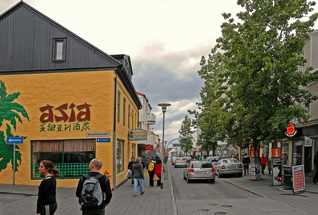 In the center of Reykjavik
