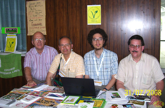 2008-07-31 04 Eo-tablo ĉe 38-a monda kongreso de vegetaranoj en Dresdeno