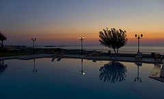 After sunset pool........