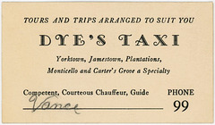 Dye's Taxi, Tours and Trips Arranged to Suit You