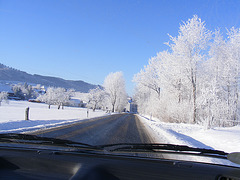 Sauerland Winter Januar 2009 on Road