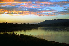 Sunset at the Maenam Mun riverside