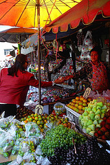 At the market in Sri Saket