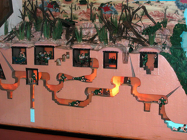 A cross section from the tunnel system