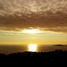 coucher de soleil dans la baie de  Marseille