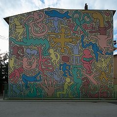 Keith Haring Mural in Pisa
