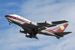 VP-BAT B747SP Qatar Amiri Flight