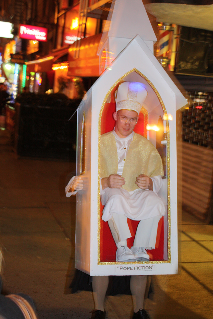 Pope fiction! Best Halloween costume EVER !