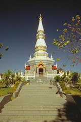 The Royal Temple Stupa in the complex