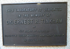 CVMVCD Dr. Ernest R. Tinkham Plaque (1935)