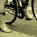 7 store readhead Danish mature Lady biker in colourful pale high-heeled boots - Copenhagen -  20-10-2008 - À l'ancienne