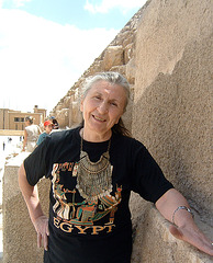 Daniela à Gizeh, Egypte