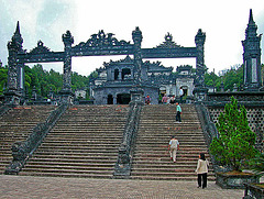 The stairs to the Khải Định mausoleum
