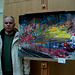 Carlos Alexandre, the Artist and his New York,125th Street (painting)