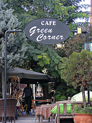 A well-known café in Sultanahmed