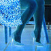 Elsa  - Leopard pumps and outfit with fautless legs - With permission - April 2007. Effet négatif photofiltre