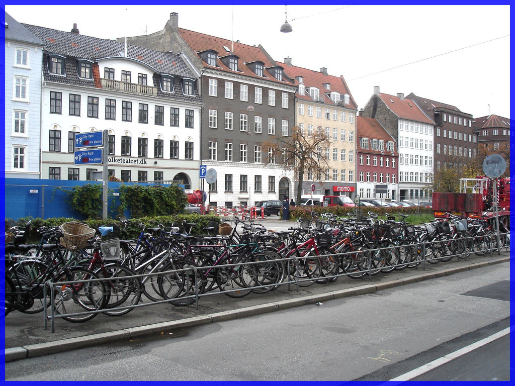 Bikes garden !  Jardin de vélos !  Copenhagen- 20 octobre 2008