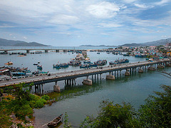 Xong Bong bridges and the harbor