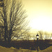 Monastic sunrise / Lever de soleil monastique - 7 février 2009-  Sepia