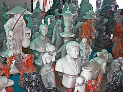 Marble handicrafts sold to the tourists