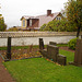 Cimetière et église de Båstad en Suède / Båstad cemetery and chuch in Sweden.