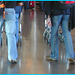 Foufounes masculines en pantalons - Masculine mature butts- Aéroport de Montréal.