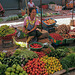 Vegetable vendor at the Xayaboury market