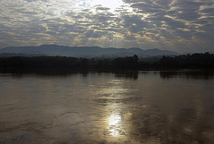 Sunrise over the Mekong near Pak Lay