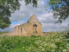 abbey in spring