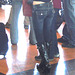 Young sexy blond in Bossy Boots with a gorgeous bum in jeans- PET Montreal airport