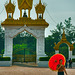 The entrance to the Golden Stupa in Vientiane