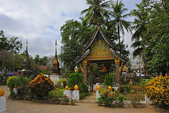 In the comprise of the Wat Xieng Thong