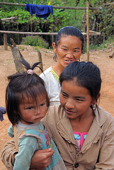Visit in a Hmong village near Nong Tang
